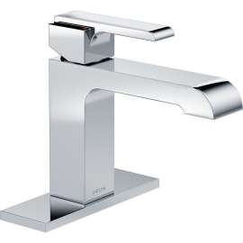 Single Handle Lavatory Faucet- Less Pop-Up in Polished Chrome