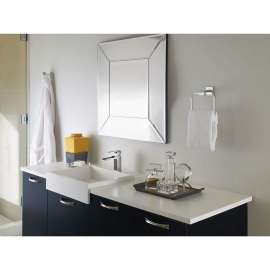 Single Handle Lavatory Faucet with Channel Spout - Metal Pop-Up in Polished Chrome