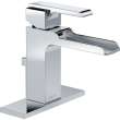 Single Handle Lavatory Faucet with Channel Spout - Metal Pop-Up in Polished Chrome