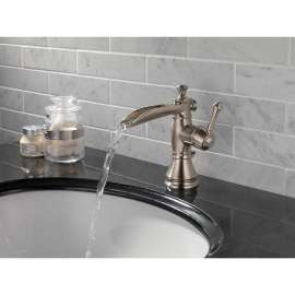 Cassidy 598LF-SSMPU Single Handle Lavatory Faucet with Channel Spout - Metal Pop-Up in Brilliance Stainless