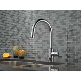 Trinsic 9159-DST Single Handle Pull-Down Kitchen Faucet in Polished Chrome