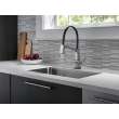 9693T-AR-DST Pivotal Single Handle Lever Faucet in Arctic Stainless