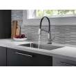 9693T-AR-DST Pivotal Single Handle Lever Faucet in Arctic Stainless