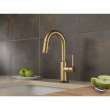 9959T-CZ-DST Trinsic Single Handle Pull-Down Bar/Prep Faucet with Touch2O Technology in Champagne Bronze