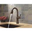 Single Handle Pull-Down Bar/Prep Faucet with Touch2O Technology in Venetian Bronze