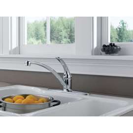 Foundations B1310LF Single Handle Kitchen Faucet in Polished Chrome
