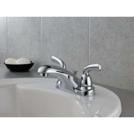 Two Handle Centerset Lavatory Faucet in Polished Chrome