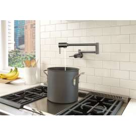 1165LF-KS Other Contemporary Pot Filler, Black Stainless