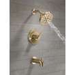 144749-CZ Nicoli Monitor 14 Series Tub and Shower, Champagne Bronze