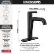 15849LF-BL Nicoli Single Handle Bathroom Faucet, Matte Black