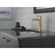15849LF-CZ Nicoli Single Handle Bathroom Faucet, Champagne Bronze