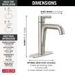 15849LF-SS Nicoli Single Handle Bathroom Faucet, Stainless