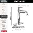 15849LF Nicoli Single Handle Bathroom Faucet