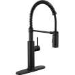 18803-BL-DST Antoni Single Handle Pull Down Spring Kitchen Faucet