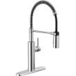 18803-DST Antoni Single Handle Pull Down Spring Kitchen Faucet, Chrome