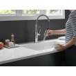18804Z-DST Theodora Single Handle Pull Down Spring Kitchen Faucet, Chrome