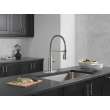 18804Z-SP-DST Theodora Single Handle Pull Down Spring Kitchen Faucet, Spotshield Stainless