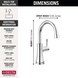 1920-DST Other Transitional Beverage Faucet, Chrome
