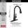 19802TZ-BL-DST Lenta Single Handle Pull Down Kitchen Faucet with Touch2O Technology, Matte Black