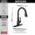 19802Z-BL-DST Lenta Single Handle Pull Down Kitchen Faucet, Matte Black