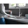 19802Z-DST Lenta Single Handle Pull Down Kitchen Faucet, Chrome