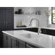 19802Z-SP-DST Lenta Single Handle Pull Down Kitchen Faucet, Spotshield Stainless
