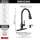 19831Z-BLSD-DST Hazelwood Single Handle Pull Down Kitchen Faucet with Soap Dispenser and ShieldSpray Technology, Matte Black