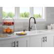 19831Z-RBSD-DST Hazelwood Single Handle Pull Down Kitchen Faucet with Soap Dispenser and ShieldSpray Technology, Venetian Bronze