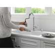 19877Z-SD-DST Capertee Single Handle Pull Down Kitchen Faucet with Soap Dispenser and ShieldSpray Technology, Chrome