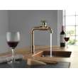 1990LFC-CZ Broderick True Bar Kitchen Faucet, Champagne Bronze