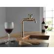 1990LFC-CZ Broderick True Bar Kitchen Faucet, Champagne Bronze