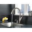 19932Z-SPSD-DST Berkley Single Handle Pull Down Kitchen Faucet with MagnaTite and Soap Dispenser, Spotshield Stainless
