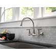 22722LF-SS Corin Two Handle Wall Mounted Kitchen Faucet, Stainless