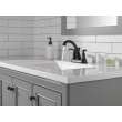 2532LF-BLMPU Woodhurst Two Handle Centerset Bathroom Faucet, Matte Black