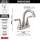 2533LF-SSTP Kayra Two Handle Tract Pack Centerset Bathroom Faucet, Stainless