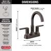 2559-RBMPU-DST Trinsic Two Handle Centerset Bathroom Faucet, Venetian Bronze