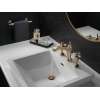 3557-GSMPU-DST Dorval Two Handle Widespread Bathroom Faucet, Champagne Bronze and Porcelain