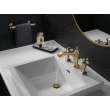 3557-GSMPU-DST Dorval Two Handle Widespread Bathroom Faucet, Champagne Bronze and Porcelain