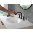 3558-BLPD-DST Trinsic Two Handle Widespread Pull Down Bathroom Faucet, Matte Black