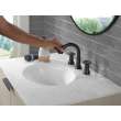 3558-BLPD-DST Trinsic Two Handle Widespread Pull Down Bathroom Faucet, Matte Black