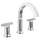 355887-PR-DST Tetra Two Handle Widespread Bathroom Faucet, Lumicoat Chrome