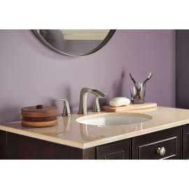 35724LF-SS-ECO Tolva Two Handle Widespread Bathroom Faucet, Stainless