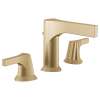 3574-CZMPU-DST Zura Two Handle Widespread Bathroom Faucet, Champagne Bronze