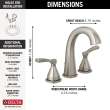 35775-SSMPU-DST Stryke Widespread Faucet, Stainless