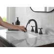 357756-BLPD-DST Stryke Two Handle Widespread Pull Down Bathroom Faucet, Matte Black