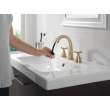 357756-CZPD-PR-DST Stryke Two Handle Widespread Pull Down Bathroom Faucet, Lumicoat Champagne Bronze
