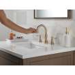 3597-CZPD-DST Cassidy Two Handle Widespread Pull Down Bathroom Faucet, Champagne Bronze