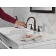 3597-RBPD-DST Cassidy Two Handle Widespread Pull Down Bathroom Faucet, Venetian Bronze