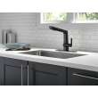 4193-BL-DST Pivotal Single Handle Pull Out Kitchen Faucet, Matte Black