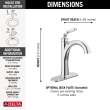 532-MPU-DST Woodhurst Single Handle Bathroom Faucet, Chrome
